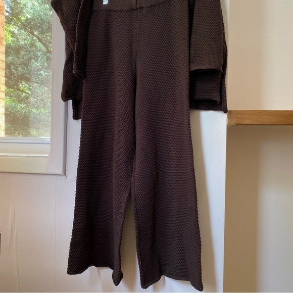 NWT Free People Hailee Sweater Set FP Beach 2 Piece Loungewear Waffle Knit Brown - Picture 7 of 13